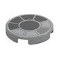Tile Round 2 x 2 with Cockpit, Black Windows print