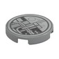 Tile Round 2 x 2 with Conduits print