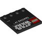 Plate Special 4 x 4 with Studs on One Edge with 'LEGO STAR WARS TANTIVE IV' print