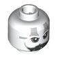 Minifig Head Darth Malak, Light Bluish grey Shapes, Dark Bluish Grey Eyeshadow, Black Breathing Apparatus