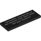 Tile 2 x 6 with '"Remember, concentrate on the moment. Feel. Don't think. Use your instincts." - QUI-GON JINN' print