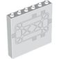 Panel 1 x 6 x 5 with Light Bluish Grey Conduits print