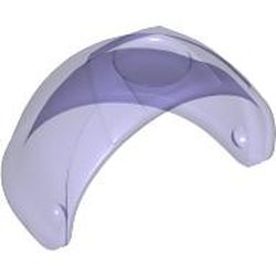 LEGO part 89159 Headwear Accessory Visor [Large with Trapezoid Top] in Transparent Bright Bluish Violet/ Trans-Purple