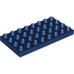 LEGO part 4672 Duplo Plate 4 x 8 in Earth Blue/ Dark Blue