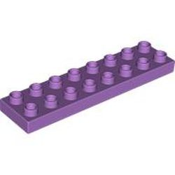 LEGO part 44524 Duplo Plate 2 x 8 in Medium Lavender