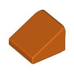 LEGO part 54200 Slope 30° 1 x 1 x 2/3 (Cheese Slope) in Reddish Orange