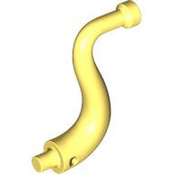 LEGO part 80497 Animal Body Part / Plant, Tail  / Trunk / Tentacle / Tongue / Vine / Tree Branch (Long Tip) in Cool Yellow/ Bright Light Yellow