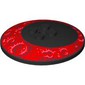 Dish 6 x 6 Inverted (Radar) with Eye, Red Iris with Craters, Black Pupil print