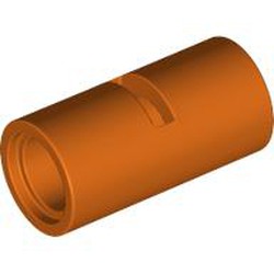 LEGO part 62462 Technic Pin Connector Round [Slotted] in Reddish Orange