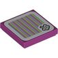 Tile 2 x 2 with Basket and Barcode Print (Sticker)