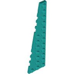 LEGO part 47397 Wedge Plate 12 x 3 Left in Bright Bluish Green/ Dark Turquoise