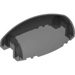 LEGO part 10312 Windscreen 10 x 6 x 3 Bubble Canopy Double Tapered with Square Front Cutout in Trans-Black