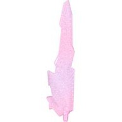 LEGO part 98856 Weapon Sword with Jagged Edges, Axle in Transparent Medium Reddish Violet with Opalescence/ Satin Trans-Dark Pink