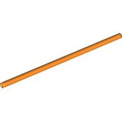 LEGO part 75c11 Hose Rigid 3mm D. 11L / 8.8cm in Bright Orange/ Orange