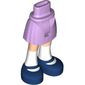 Minidoll Hips and Short Skirt with Light Nougat Legs, White Socks, Dark Blue Shoes print