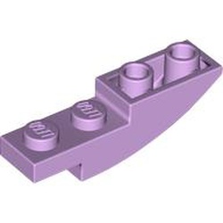 LEGO part 13547 Slope Curved 4 x 1 Inverted in Lavender