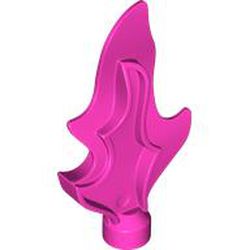 LEGO part 51703 Duplo Wave (Fire, Water, Flame) 2 x 1 x 5 with Non-Marbled Tip in Bright Purple/ Dark Pink