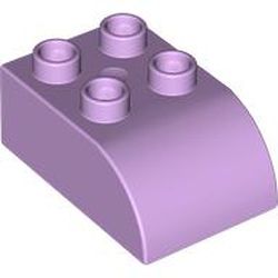 LEGO part DUPLO BRICK, BOW 2X3X1 in Lavender (6475460|2302)