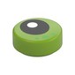Tile Round 1 x 1 with Black Pupil, Green Dots print