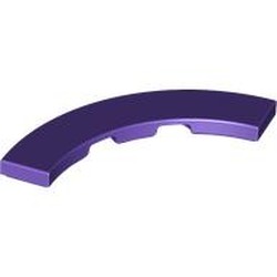 LEGO part TILE 4X4, W/ BOW, NO. 5 in Medium Lilac (6475586|3477)