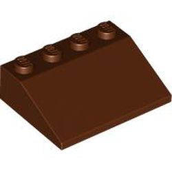 LEGO part 3297 Slope 33° 3 x 4 in Reddish Brown