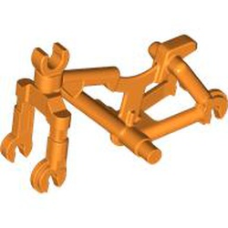 LEGO part 5554 Bicycle Frame Wide, Clip for Steer in Bright Orange/ Orange