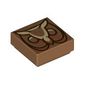 Tile 1 x 1 with Wooden Owl print