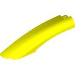 LEGO part 77180 Slope Curved 10 x 2 x 2 with Curved End Left in Vibrant Yellow