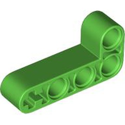 LEGO part 32140 Technic Beam 2 x 4 L-Shape Thick in Bright Green