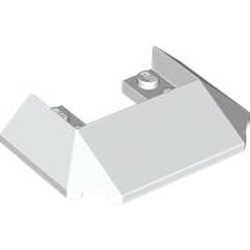 LEGO part 13269 Wedge Sloped 45° 6 x 4 Double / 33° [Train Roof] in White