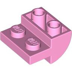 LEGO part 1750 Slope Curved 2 x 2 Inverted in Light Purple/ Bright Pink