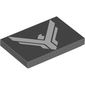 Tile 2 x 3 with White Atreides Bird Insignia print