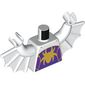 Torso Bat with Vestigial Minifig Arms, Gold Spider On Dark Purple Field print