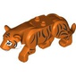 Animal, Big Cat, Tiger with 2 Studs with Black Stripes print
