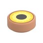 Tile Round 1 x 1 with Yellow/Bright Light Yellow, Black Pupil print