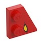 Wedge Plate 2 x 2 Right with Yellow Eye print
