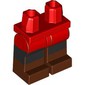 Hips with Red Legs and Reddish Brown Boots Pattern with Black Stripe print