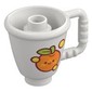 Duplo Cone / Ice Cup with Orange, Yellow Bubbles print