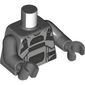 Torso, Black/Light Bluish Grey Armor print, Dark Bluish Gray Arms and Hands