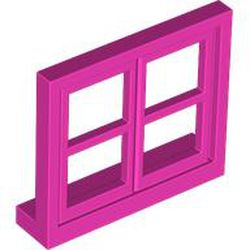 LEGO part 5259 Window 4 x 3 Lattice in Bright Purple/ Dark Pink