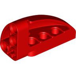 LEGO part 2442 Technic Panel Round Corner 5 x 3 x 2 Right in Bright Red/ Red