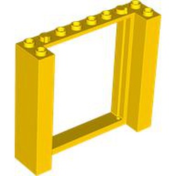 LEGO part 80400 Door Frame Double 2 x 8 x 6 in Bright Yellow/ Yellow