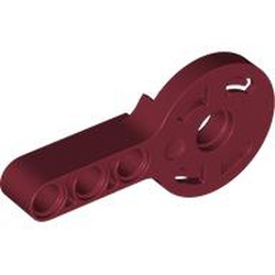 LEGO part 44224 Technic Rotation Joint Disk with Pin Hole and 3L Beam Thick in Dark Red