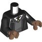 Torso, Robe, Dark Bluish Grey Sweater, White Shirt, Black Tie print, Black Arms, Medium Brown Hands