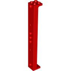 LEGO part 91176 Support 2 x 2 x 13 with 5 Pin Holes in Bright Red/ Red