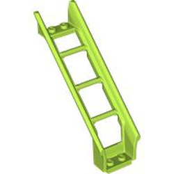 LEGO part 26561 Vehicle Track, Roller Coaster Steep Ramp, 6 Bricks Elevation in Bright Yellowish Green/ Lime
