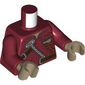 Torso, Dark Brown Straps, Silver Zipper print, Dark Red Arms, Dark Tan Hands
