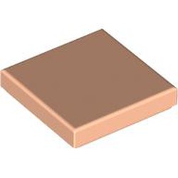 LEGO part 3068b Tile 2 x 2 with Groove in Light Nougat