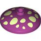 Dish 3 x 3 Inverted with Yellowish Green Spots print