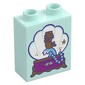 Duplo Brick 1 x 2 x 2 with Shell Music Box print